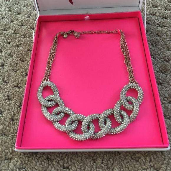 LOFT Jewelry - Ann Taylor LOFT Pave Chain Link Necklace